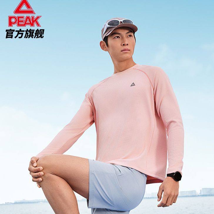 匹克运动速干圆领长袖T恤秋冬新款跑步运动服休闲女套头衫男正品