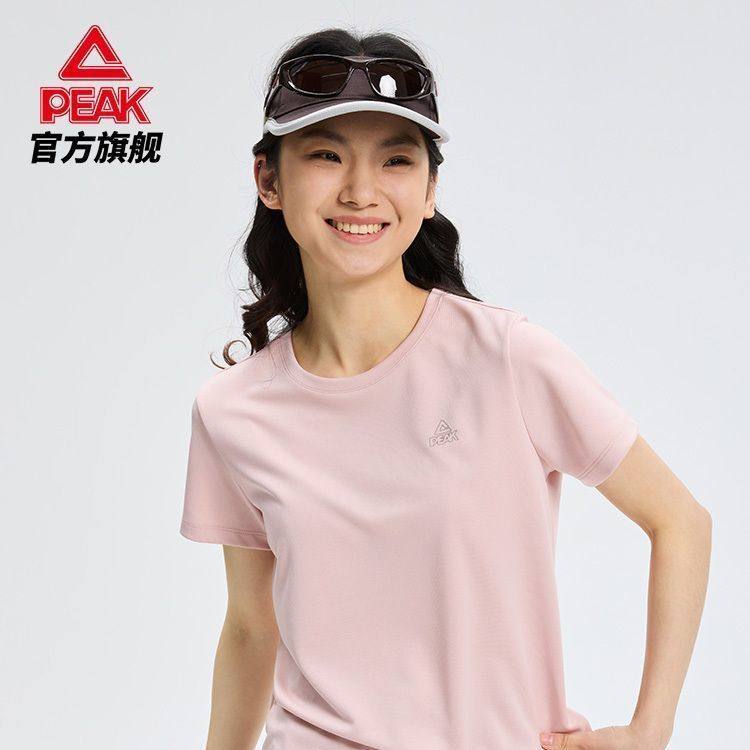 匹克速干运动短袖女士潮流T恤夏季新款透气跑步健身上衣吸湿速干