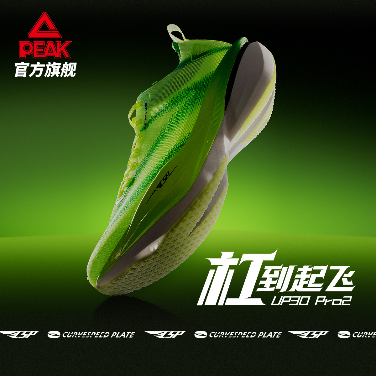 匹克态极UP30PRO2.0全掌碳板马拉松跑鞋耐磨PB止滑秋季男竞速透气