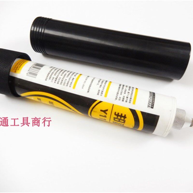 点胶机胶筒 330CC硅胶套筒 黑铝合金筒套筒针筒 打玻璃胶针筒针桶