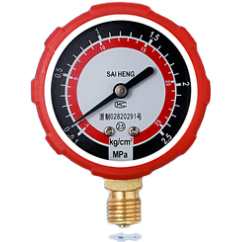 中央空调压力表 打压表 保压表 表加三通阀衲子60公斤保压表R410a