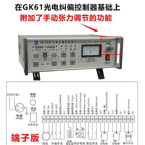 RUIYU瑞昱GK-61/62型自动纠偏控制器光电/超声波纠边控制器纠偏