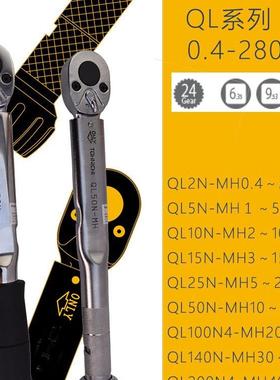 扭力扳手QL预置扭矩棘轮头0.4-280NMTorque wrench公制kgf测力计