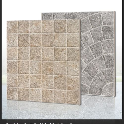 户外拼花铺路石600X600v房子庭院花园石灰石阳台露台马蹄石仿古砖