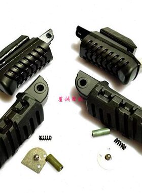 蹬30030左右搁脚踏12/销-蹬0散件脚J脚踏后前50QJ橡胶闪Q0弹簧