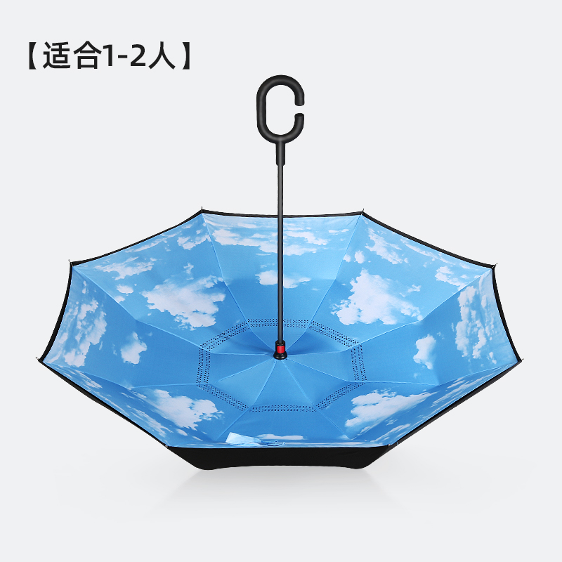 雨伞反向自动反折德国长柄大号晴雨两用女结实P双人车载简约酷手
