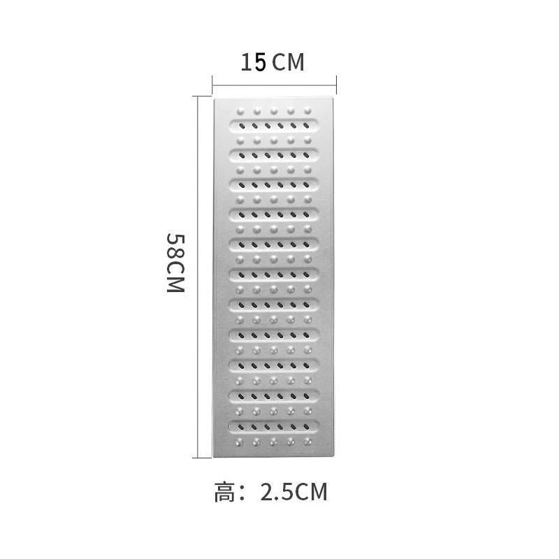 304盖b地沟不锈钢厨房水沟下水道酒店明沟盖板加厚篦子排水沟盖板