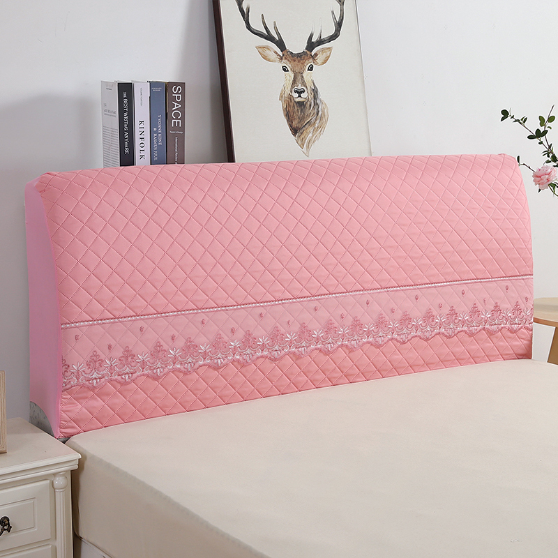 全包床头罩布艺软包床头防尘罩1.5米1.8米弹力U靠背套实木床头罩