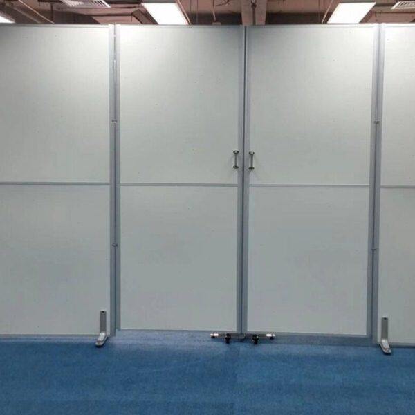 隔断厂房车间隔断墙折叠屏风玻璃墙高移动办公室现货活动屏风隔断