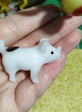 80年代北京g非遗纯手工12十二生肖料器老琉璃十二生肖小摆件怀旧