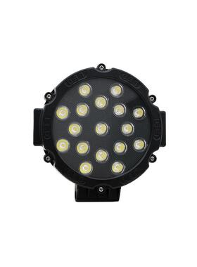 7寸51W红色黑色高聚亮卡车灯 LED圆形工作灯 LED工程车灯 检修灯