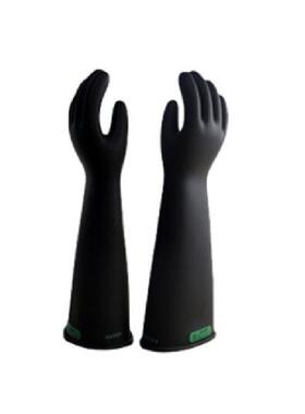 高压绝缘手套E216RB直口袖长406mm内红外黑尺码8-12规格全