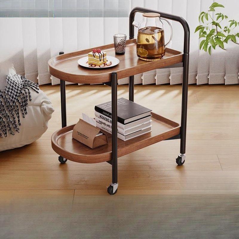 移动小茶几小推车客厅沙发迷你小桌子家用置物架阳台桌子带轮北欧