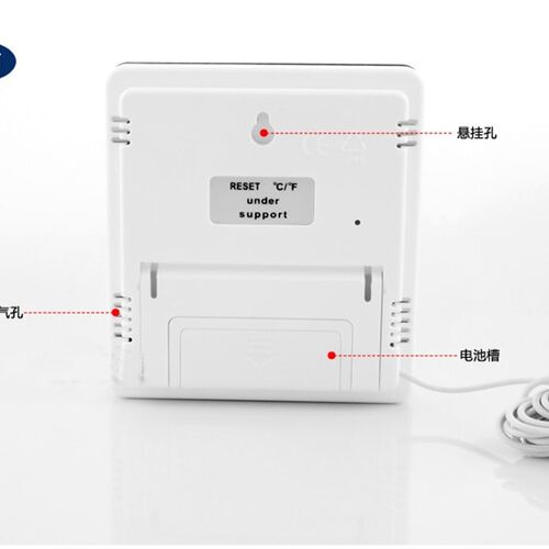 高精度数显电子温湿度计HTC-2家用带温度探头室内外双显包邮
