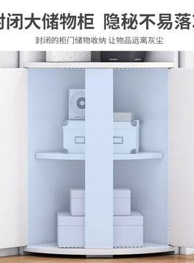 角柜转角柜墙角三角形置物架客厅卧室拐角角落收纳边柜现代储物柜