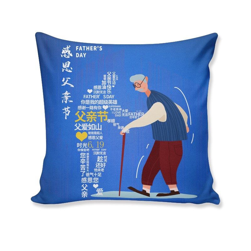 父亲节礼物抱枕被k子两用照片定制实用创意礼品送爸爸男士靠垫枕
