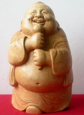 竹根雕手老唱/艺吹弹创意子竹新拉趣味家居摆件雕者/好之唱歌日