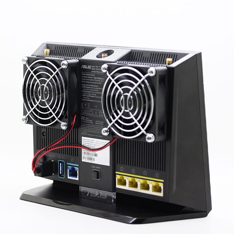 AC68U AC86U EX6200 R8000 AC1900P大风量USB路由器5V散热风扇7CM