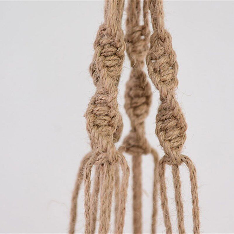 麻绳diy吊兰花盆手工花篮壁挂垂吊花器手编悬挂美式网兜吊架园艺