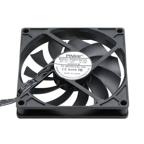 9215超薄9CM台式主机电脑机箱4P温控调速CPU散热器风扇5V/12V/24V