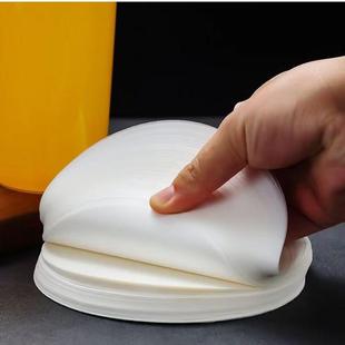 奶茶杯一次性防漏纸90 98口径食品级一次性防溢纸咖啡杯封盖纸