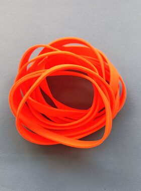 橡皮筋绑带硅胶制品橙色直径43毫米直径72mm直径89mm弹力胶圈新品