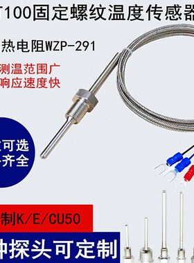 9W9Z T1P1024分012分K型WRP温度传感器螺纹热电阻N探头式热电偶2