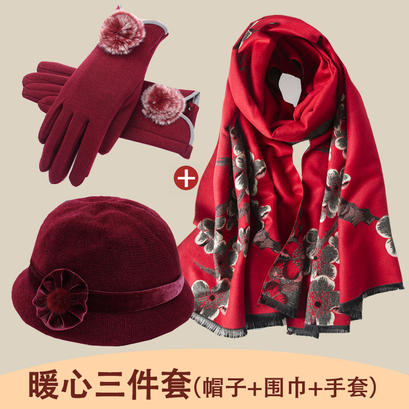 重阳节礼物实用送妈妈生日婆婆长辈D中年人丈母娘见面礼保暖三件