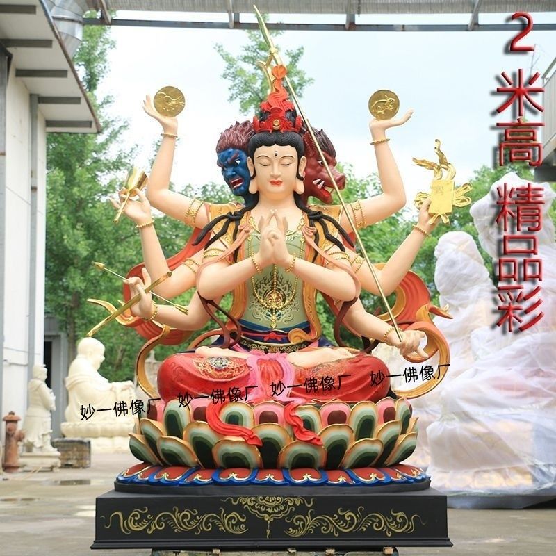 斗姆元君像斗母元君神像紫光圣母斗母星像圆明道姥先天尊供奉摆件