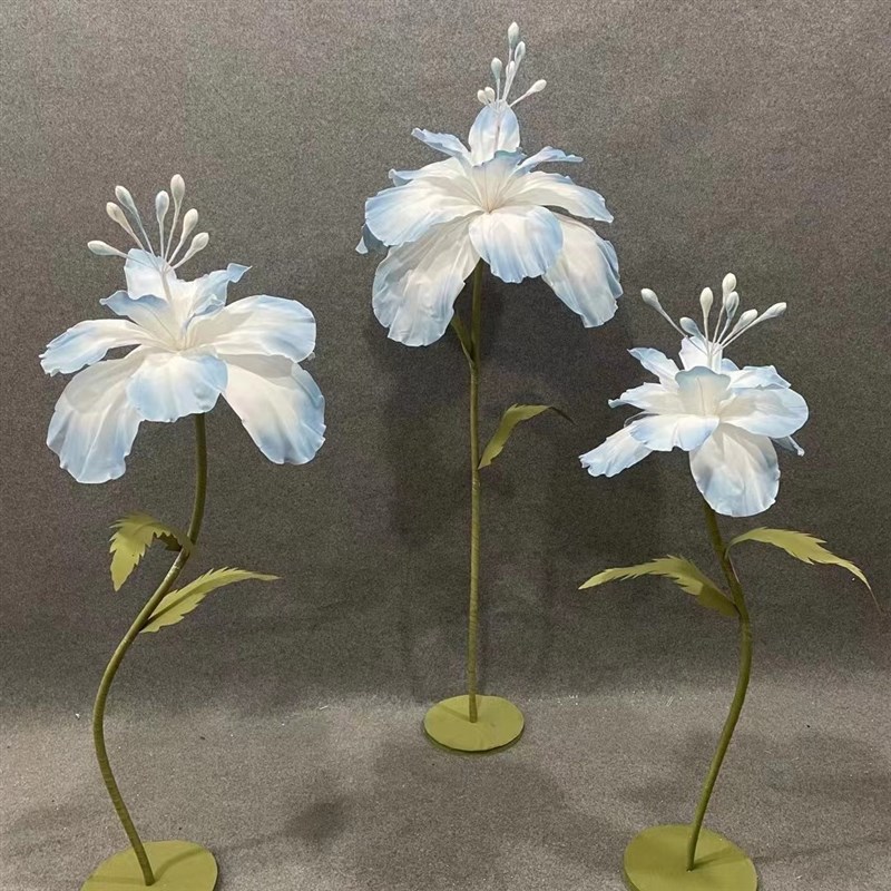 美陈花舞台泡沫纸花婚礼布置装饰橱窗婚庆道具路引摄影道具花头