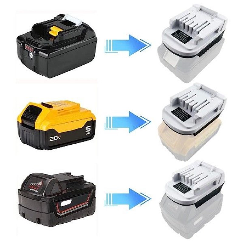 Battery Adapter For Makita/Dewalt/Bosch/Milwaukee 18V