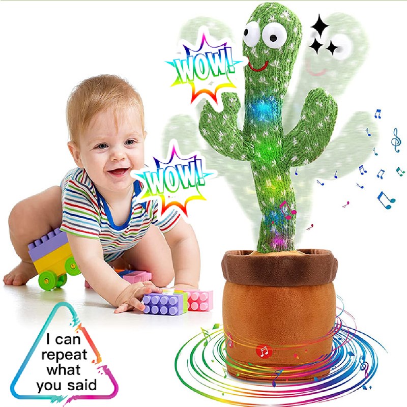 32cm Electric Twisting Dancing Enchanting Cactus Toy With En