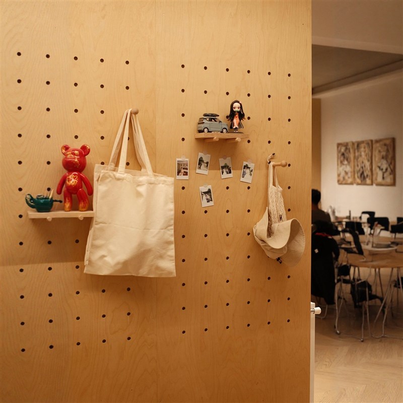 洞洞板海洋板墙板定制尺寸展示架入户门玄关装饰墙收纳墙展示墙板