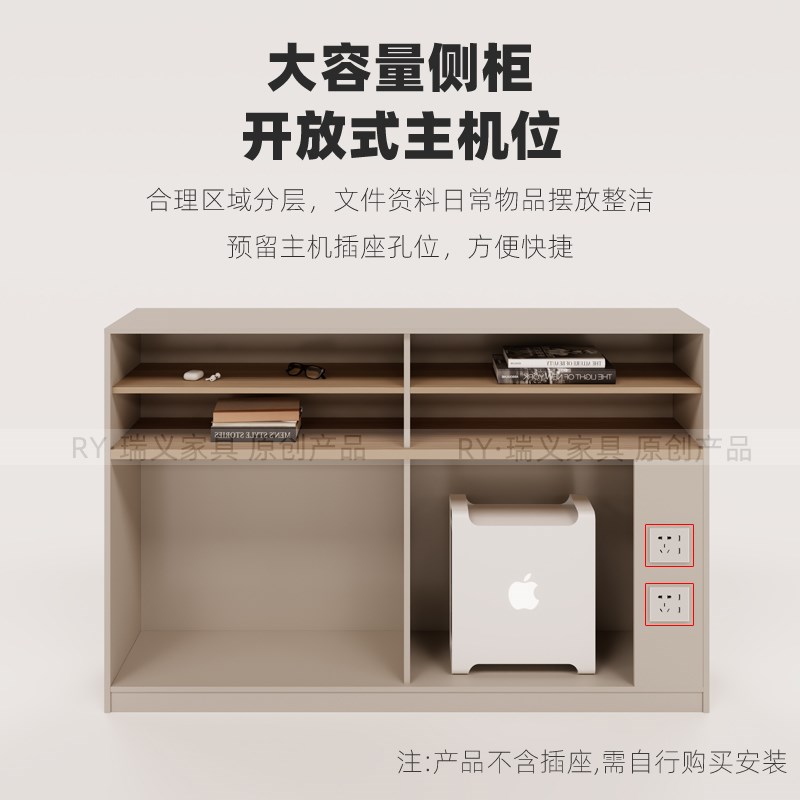 屏风办公桌工位财务办公室L型桌子3人/4人卡座员工位职员桌椅组合