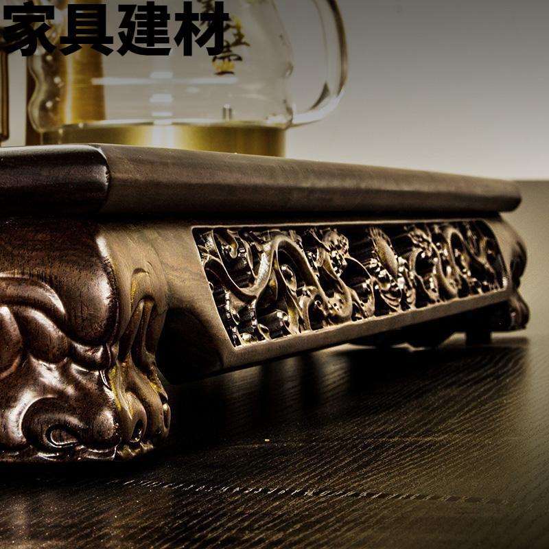 ShJ祥业黑檀实木茶盘茶具套装陶瓷紫砂整套功夫套装全自动快速炉图片