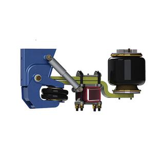 梁山厂家供应挂车配件空气悬挂配件直梁弯梁三桥空气悬架