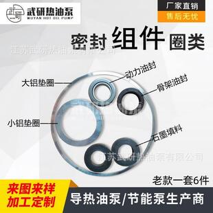 热油泵配件WRY100-65-200密封圈6件套 含油封填料铝垫片常州武进