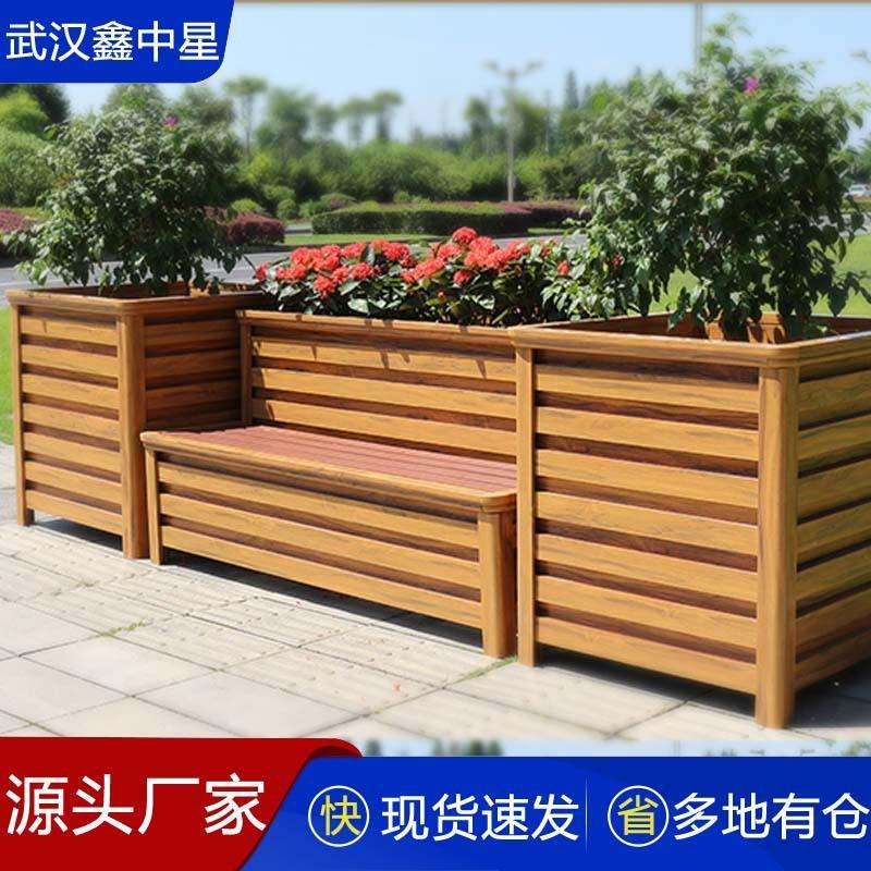 铝合金花箱户外花槽长方形护栏马路花坛市政道路室外庭院花箱厂家