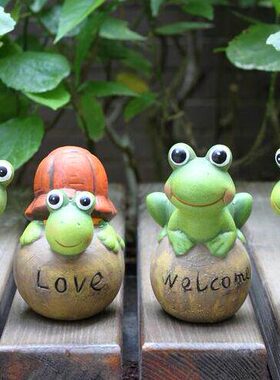 庭院小田园萌动物集工艺品号超陶瓷结阳台花园摆件装饰品