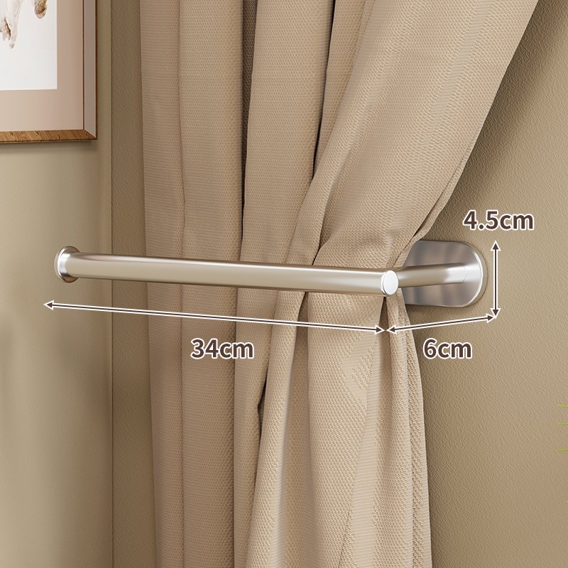 窗帘挂钩固定器免打孔无痕绑带墙B钩墙上浴帘侧钩神器门帘卡扣扣