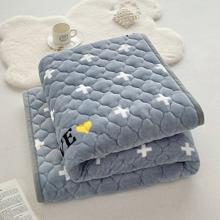 a类牛奶绒床单单件加绒毛绒毯加厚防滑1米L8一八二5珊瑚绒毛毯床