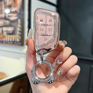 适用凯迪拉克钥匙套XT5 XT6车CT6壳XT4高级感XTSN扣CT5包SRX女ATS