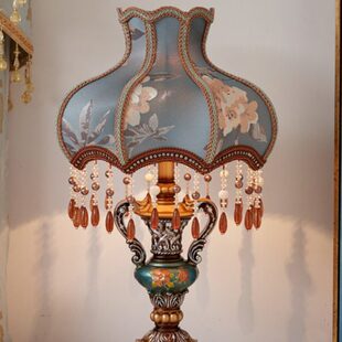 可调节光轻奢欧式卧室台灯插电式暖家用床头柜亮度床头灯温馨浪漫