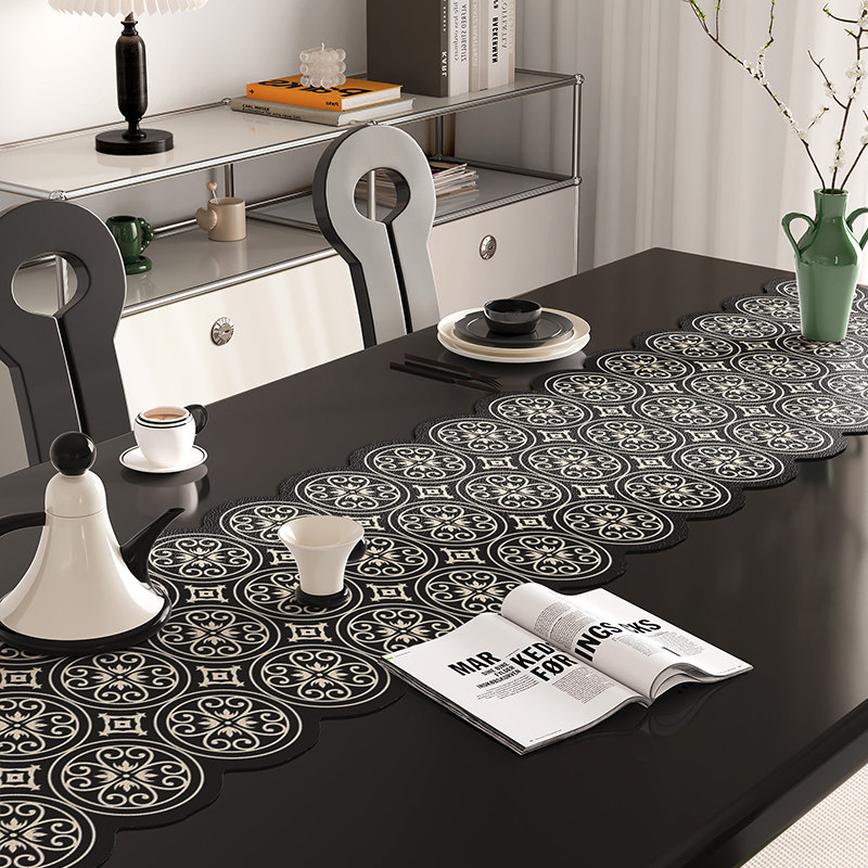 茶席垫子餐e桌中间异形硅藻泥吸水茶桌垫2025新款轻奢高端长条桌