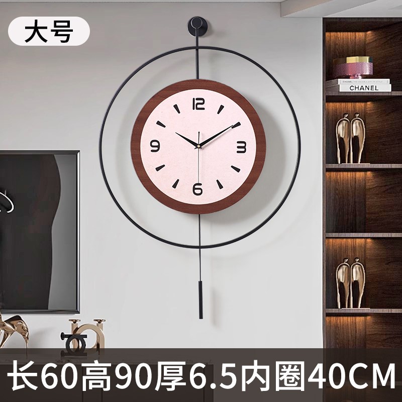 极简挂钟客厅2025新款轻奢高级感简约现代大气创S意艺术时钟表挂