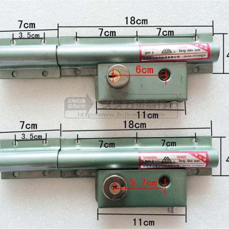 农村大铁门锁齿条双开门大门锁木门街扇防盗锁庭X院老式通用型