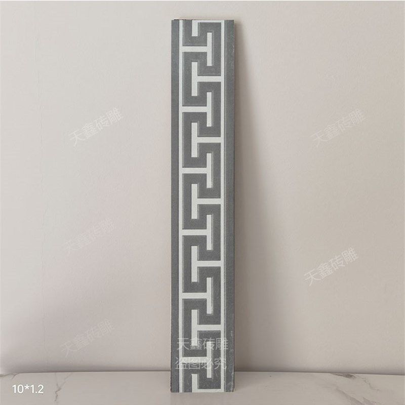 中式波导线仿古万字纹回纹线踢脚线瓷砖包边收边围边线.条地砖腰