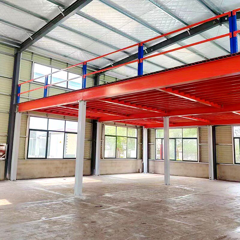 定制钢结构阁楼平台货架仓库二层搭F建仓储车间阁楼货架库房架空
