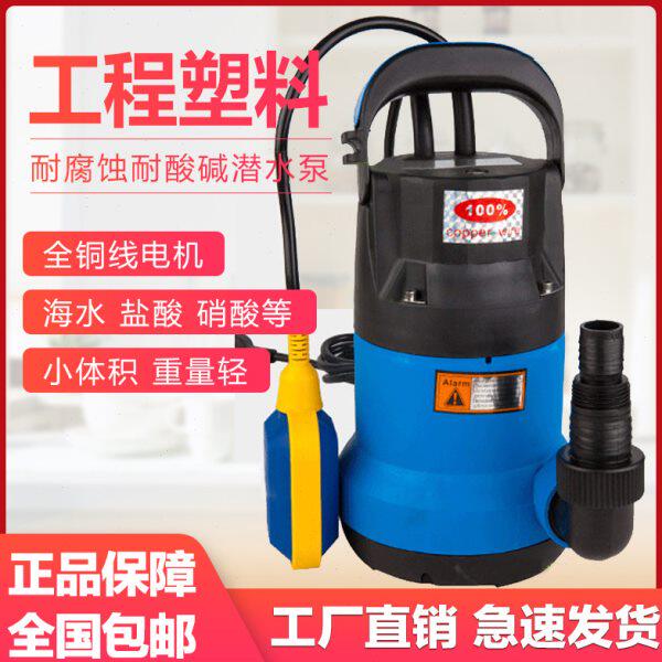 泵化工耐酸耐碱抽酸220工业v小型海工程水塑料防腐泵潜水泵耐腐蚀