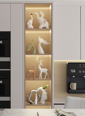 新房子电视柜酒柜j软装摆件高级感客厅展示柜餐边柜家里装饰品摆